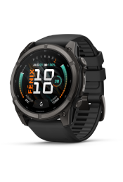 Spordikell Garmin fenix 9 51mm Standard - Carbon Grey DLC Titanium with Black Silicone Band