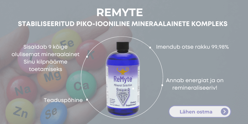 remyte stabiliseeritud piko-iooniliste mineraalainete kompleks